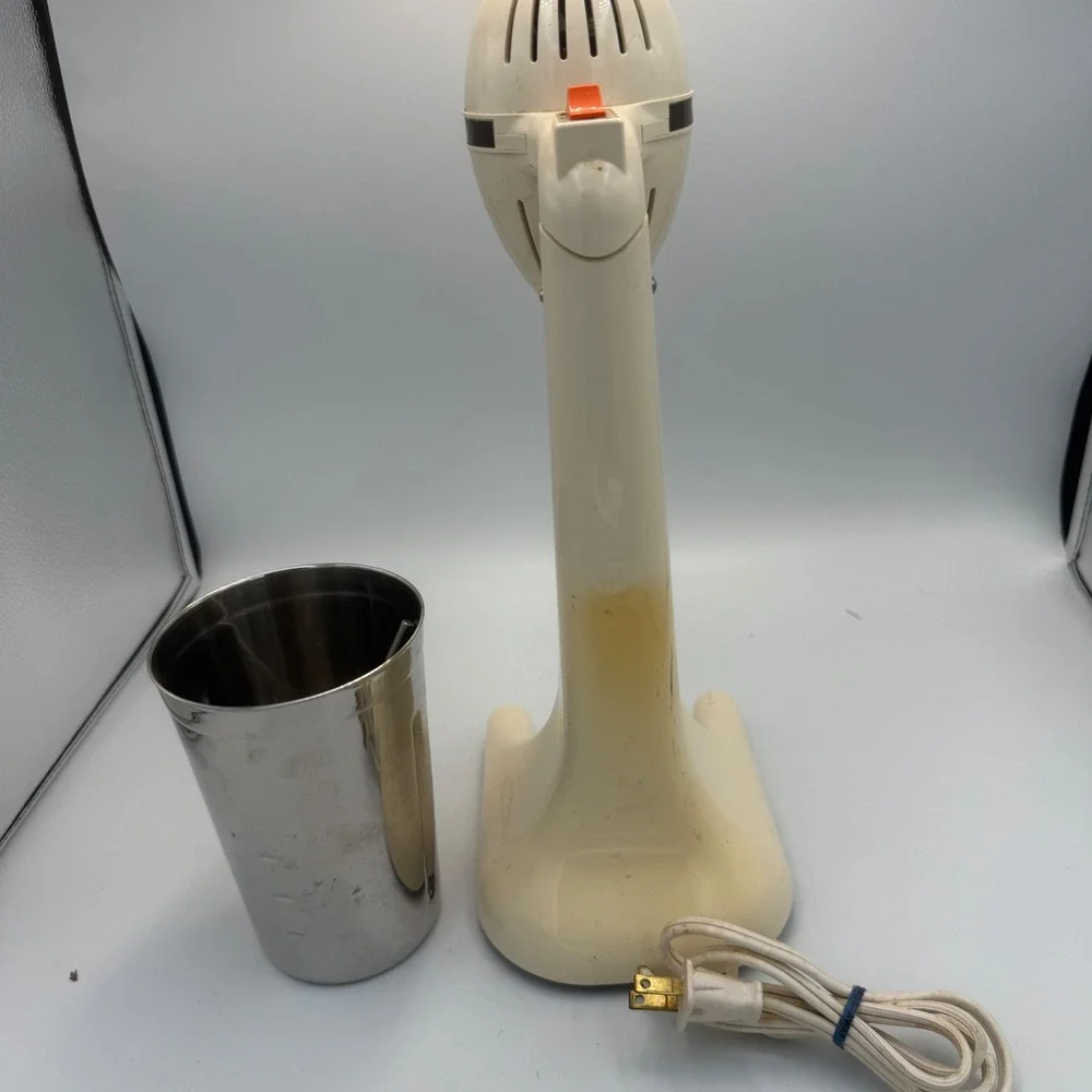 Vintage Sears Kenmore Soda Fountain Milkshake Mixer 400.825503 Cream with Cup